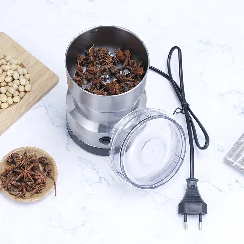 Moulin Électrique Compact 3-en-1 : Petit Format, Grande Utilité ! ⚡🌶️☕
