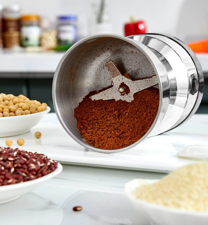 Moulin Électrique Compact 3-en-1 : Petit Format, Grande Utilité ! ⚡🌶️☕