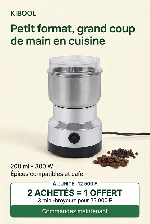 Mini-broyeur Kibool avec l’offre 2 achetés, 1 offert